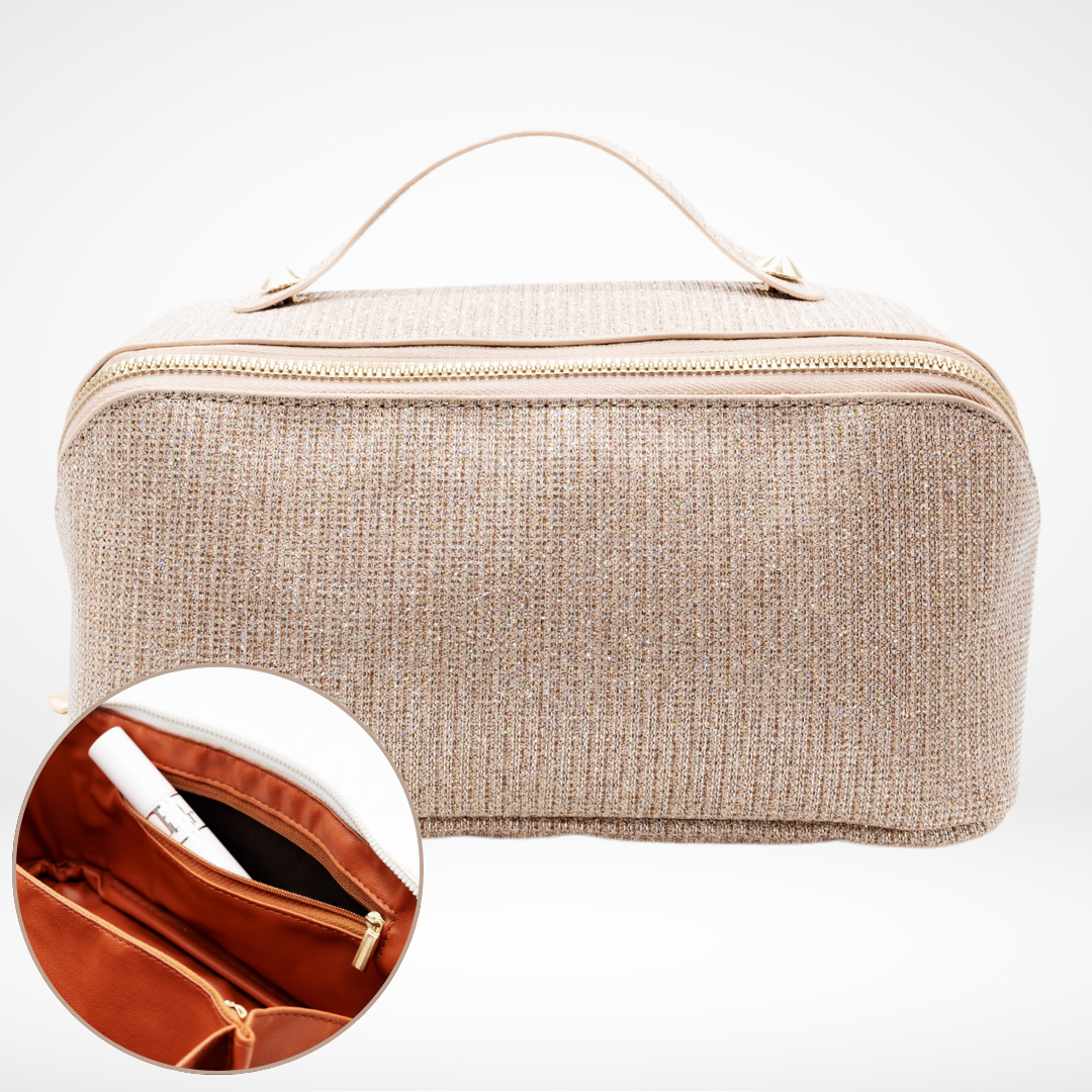 Cecil - Elegant and Compact Makeup Bag with Multiple Organizational Compartments