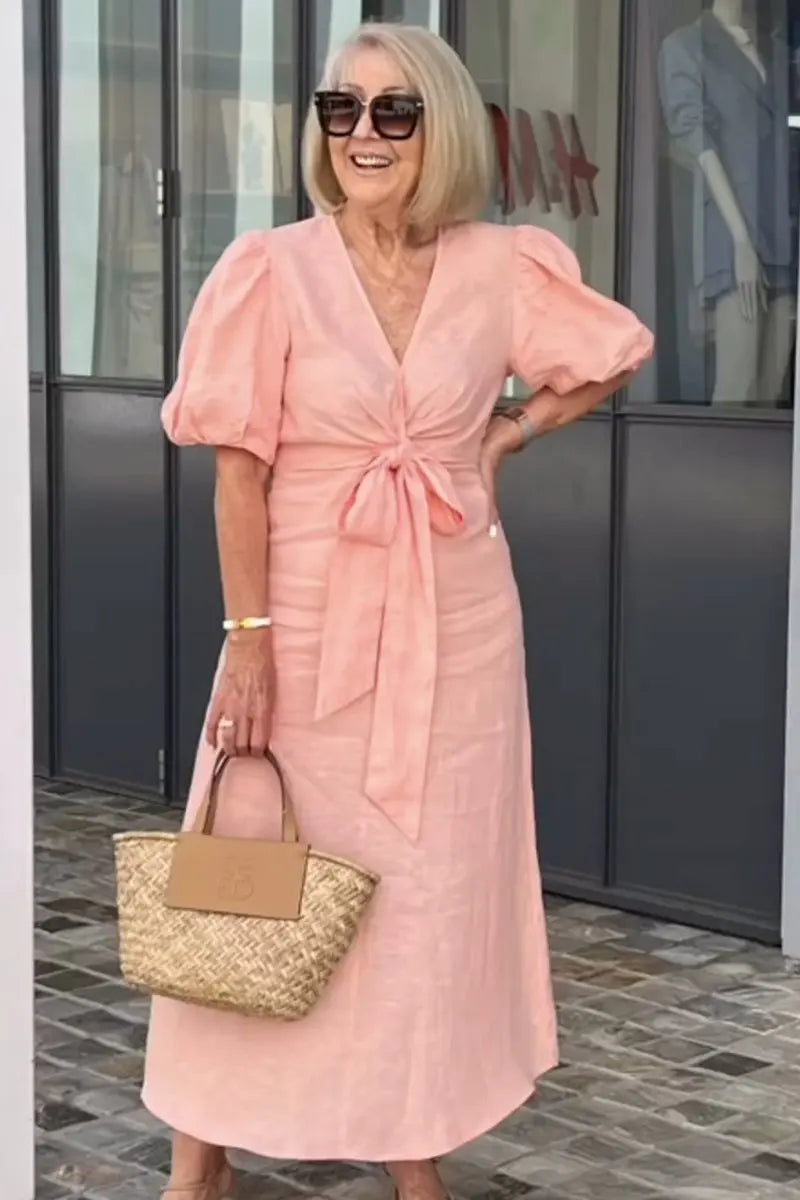 Hilarie | Vestido elegante con escote en V