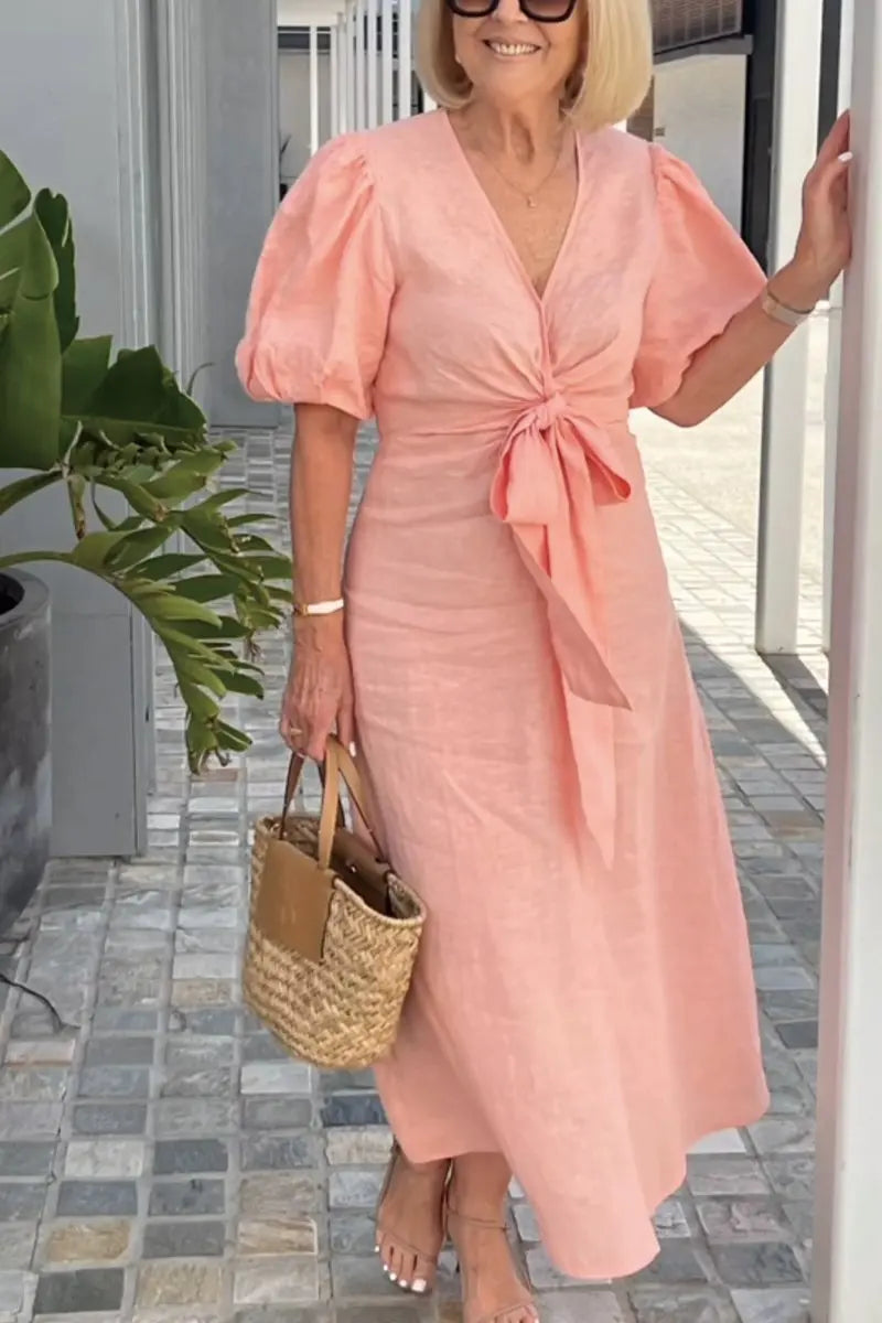 Hilarie | Vestido elegante con escote en V