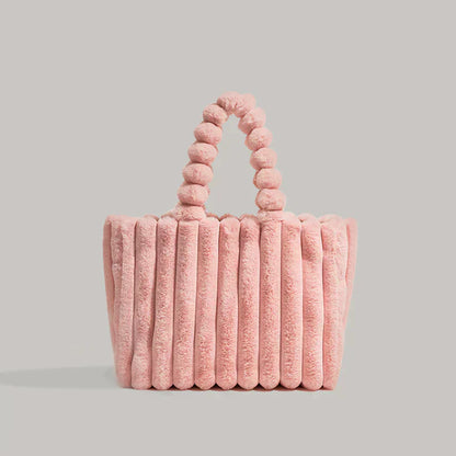 Borsa a mano in peluche Mila