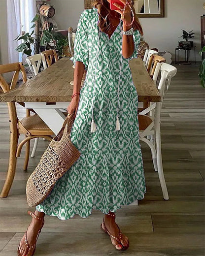 Vestido Boho de Cobertura para el Abdomen Dana