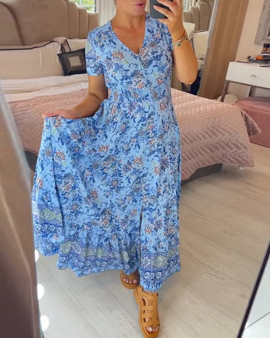 Iris | Vestido Maxi Floral