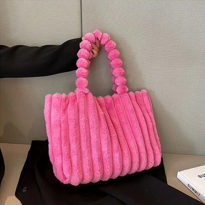 Borsa a mano in peluche Mila