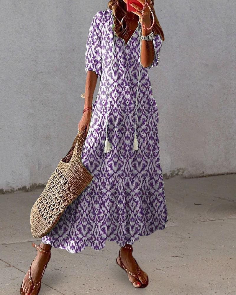 Vestido Boho de Cobertura para el Abdomen Dana
