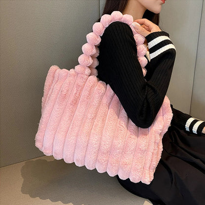 Borsa a mano in peluche Mila