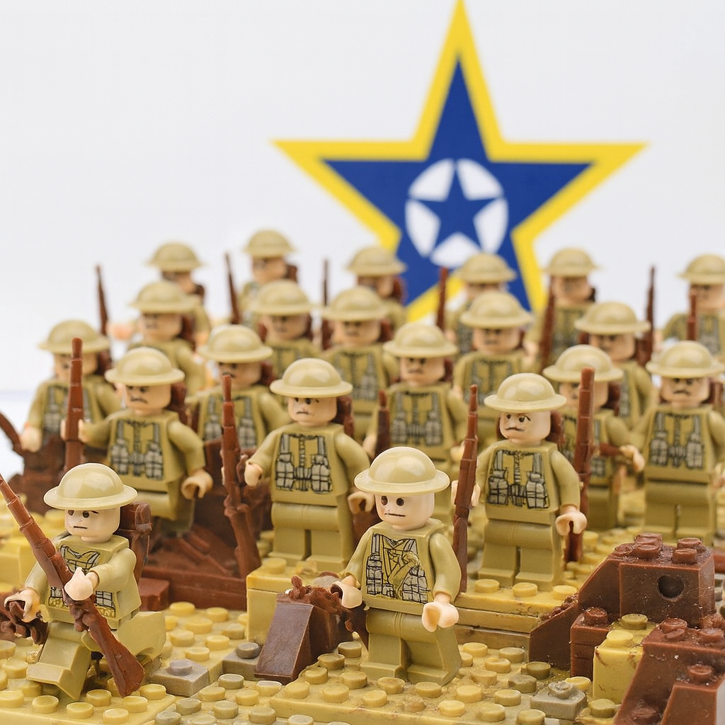 Bloques de Construcción de Soldado del Ejército Militar