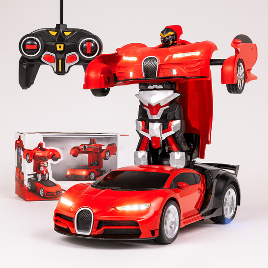 Juguete de robot coche transformable con control remoto