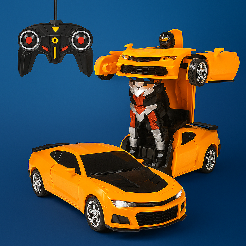 Juguete de robot coche transformable con control remoto