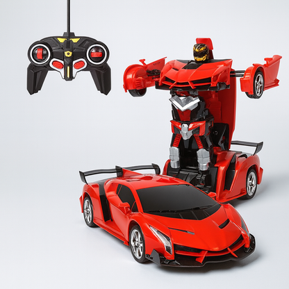 Juguete de robot coche transformable con control remoto