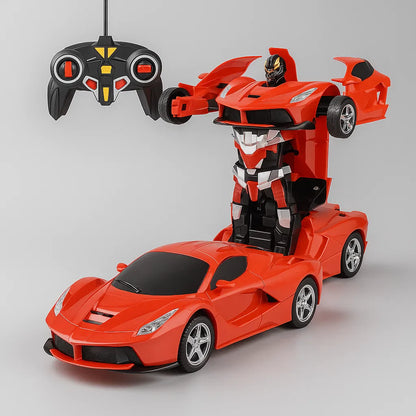 Juguete de robot coche transformable con control remoto