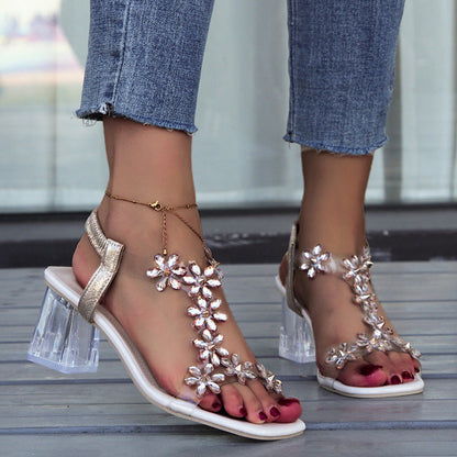 Veya | Tacón de Flor y Strass