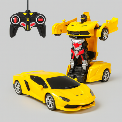 Juguete de robot coche transformable con control remoto