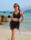 Bikini de cordón lateral con panel de malla