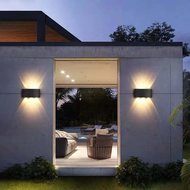 Lámpara de pared moderna blanca LED impermeable