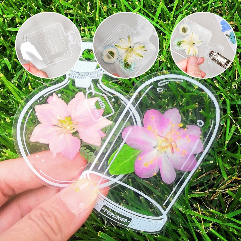 Conjunto de Marcadores de Flores Secas (15 + 15)