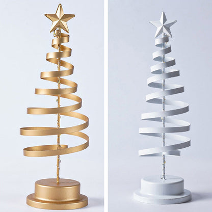 Table Lamp with LED Lights and Metal Tree