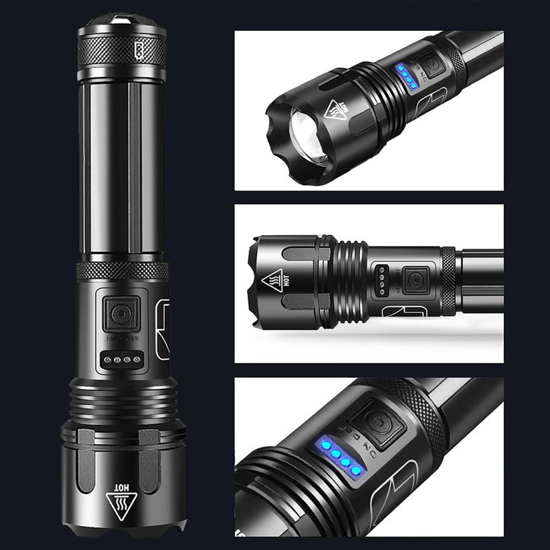 UltraFlash™️ - Linterna ultrabrillante impermeable | Alcance de 500m