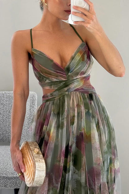Vestido largo encantador con estampado floral Dörte