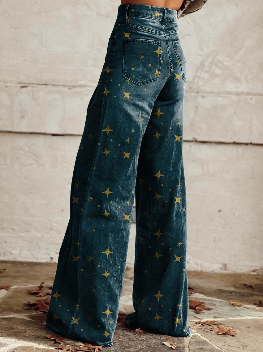 Celestial | Pantalones de pierna ancha Boho Glow