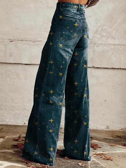Celestial | Pantalones de pierna ancha Boho Glow