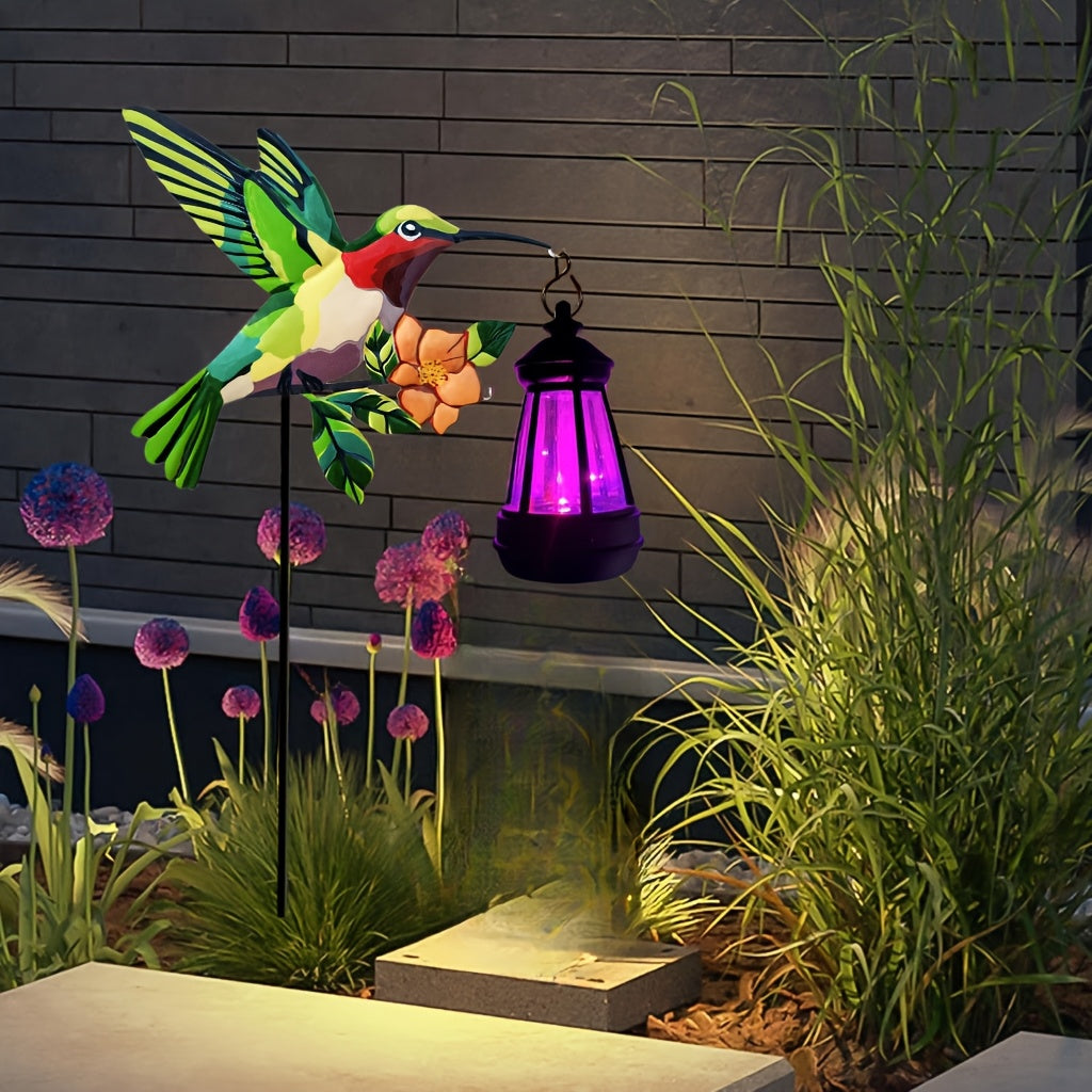 Outdoor Solar Lights with Santa Lanterns
