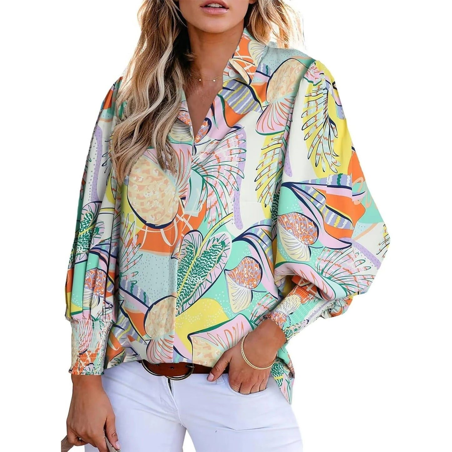 Charie | Blusa elegante con diseño de cachemira