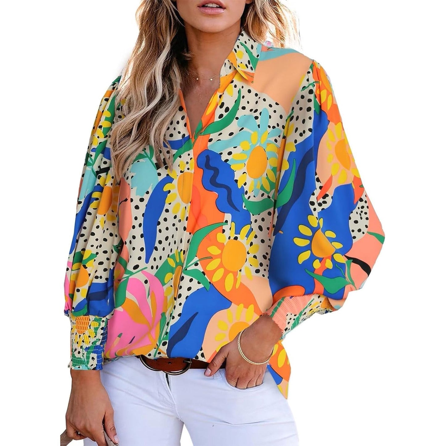 Charie | Blusa elegante con diseño de cachemira
