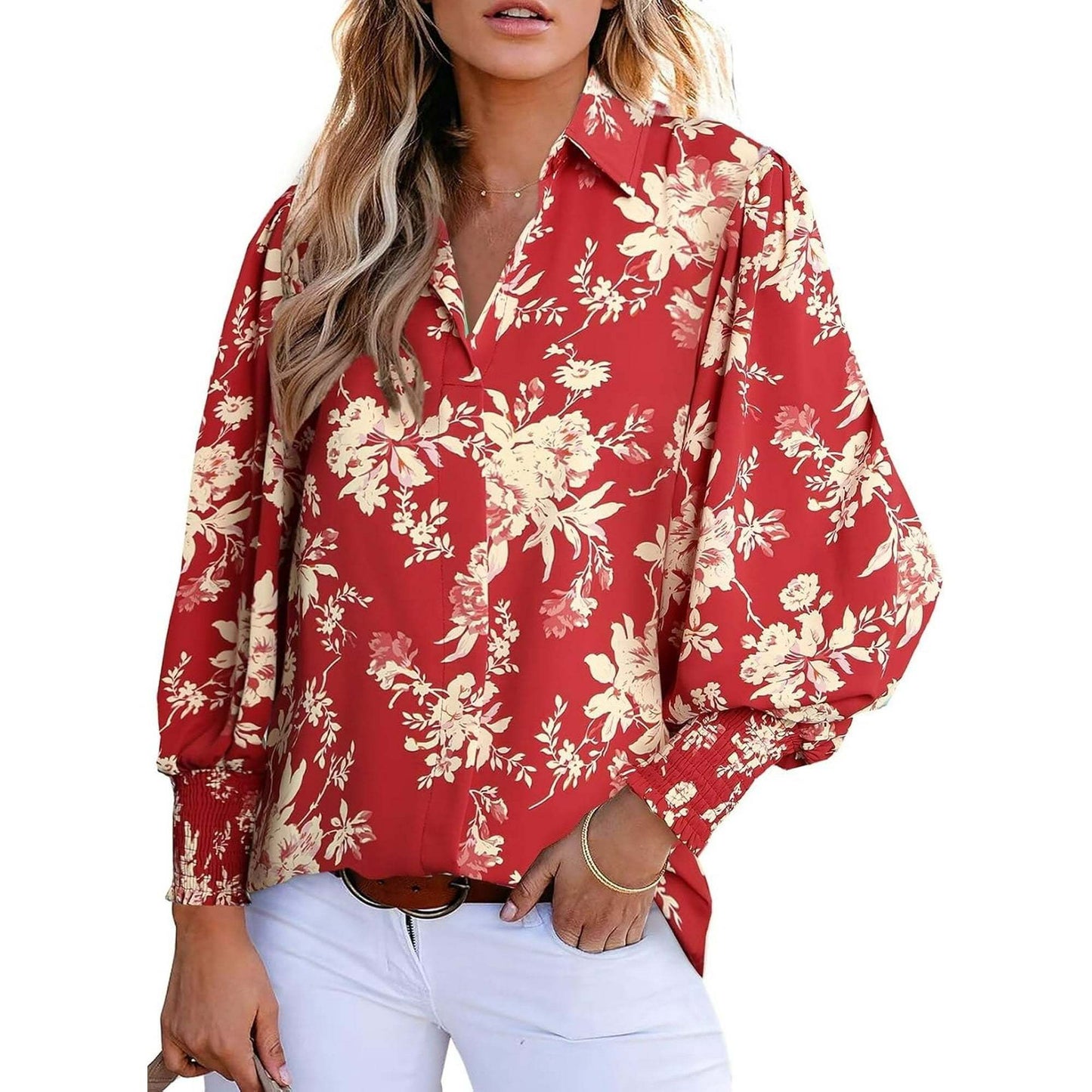 Charie | Blusa elegante con diseño de cachemira