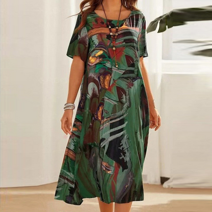 Selena | Vestido Impreso Cómodo