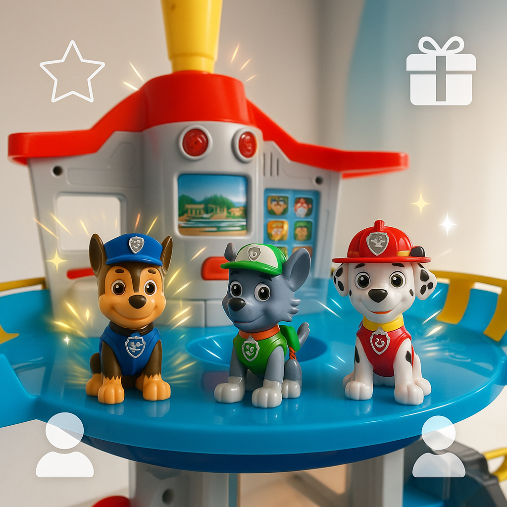 Juego de pista de coches para niños con torre de tobogán