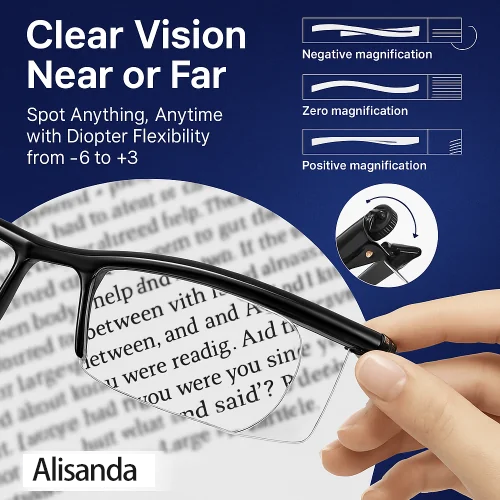【GAFAS DE ENFOQUE AJUSTABLE】¡Ve cada momento claramente con Alisanda!