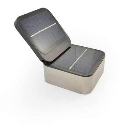Lámpara de pared de acero inoxidable solar para exteriores