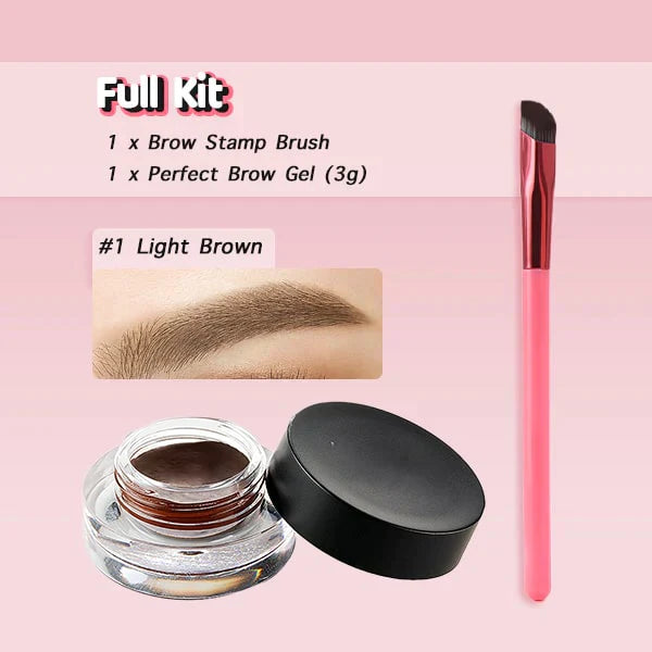 Sello y Cepillo para Cejas con Línea de Cabello 4D (1+1 GRATIS)
