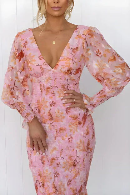 Amara | Vestido de flores impresionante