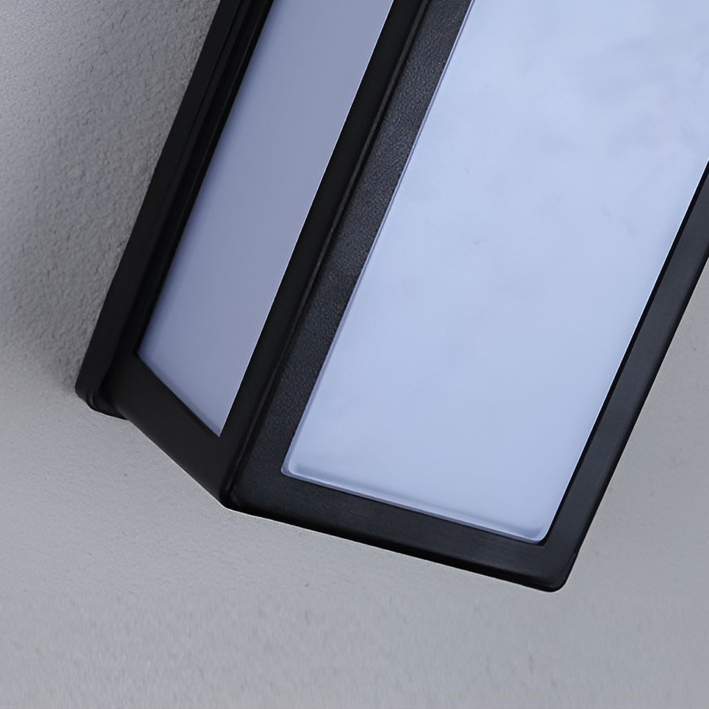 Lámpara de pared exterior aplique de aluminio negro