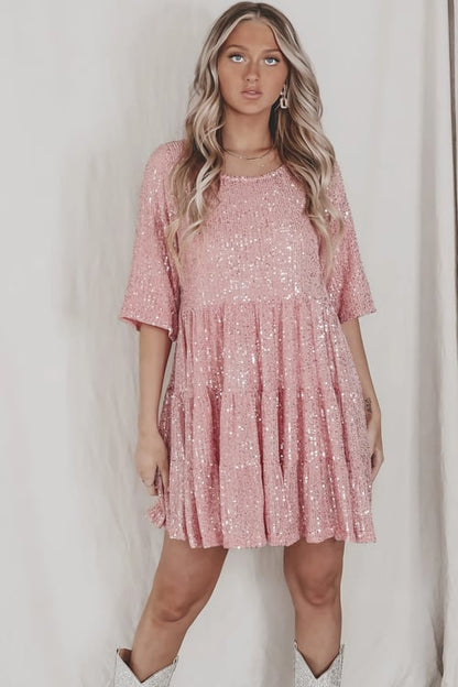 Coco - Vestido Mini Brillante de Lentejuelas
