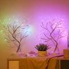 Lámpara de mesa LED con luces de árbol coloridas