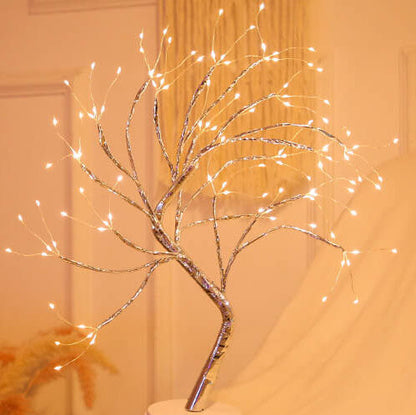 Lámpara de mesa LED con luces de árbol coloridas