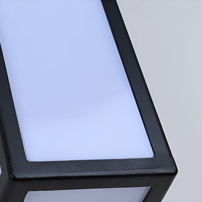 Lámpara de pared exterior aplique de aluminio negro