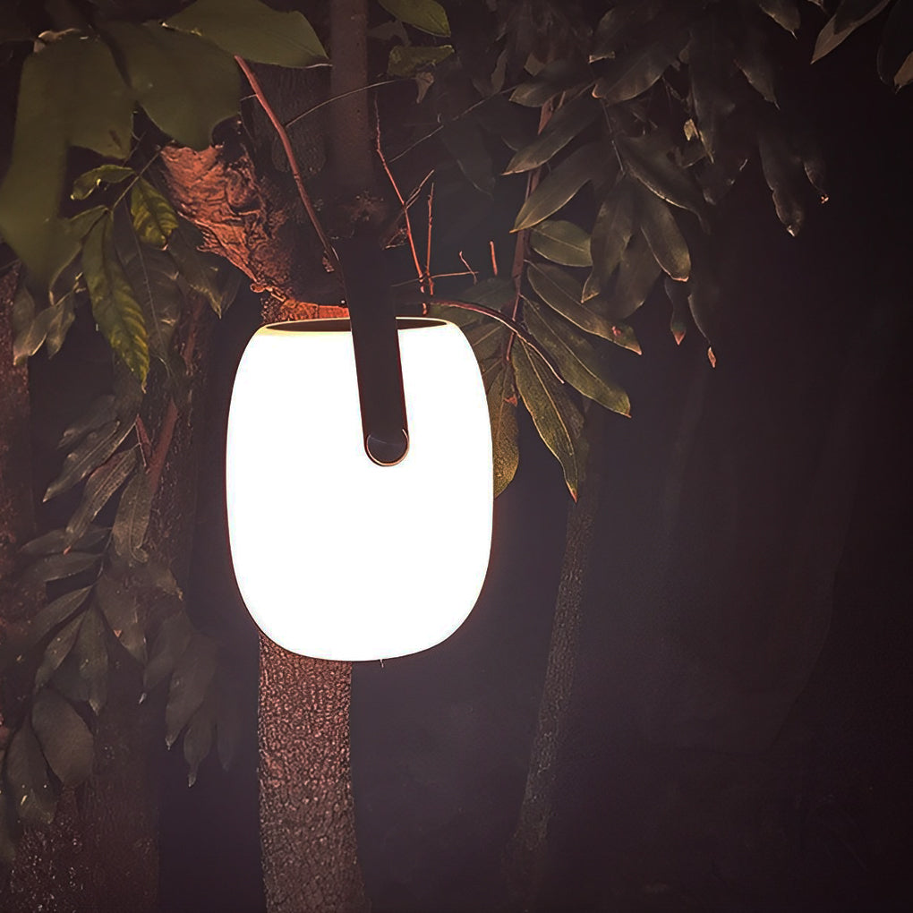 Lámpara solar de exterior con asa