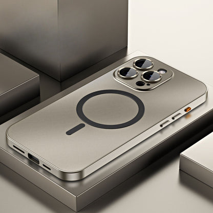 Funda para teléfono magnética metálica delgada protectora