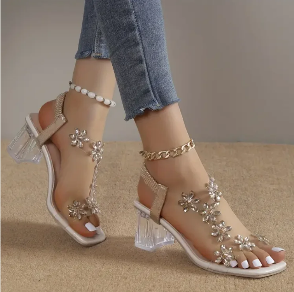 Veya | Tacón de Flor y Strass