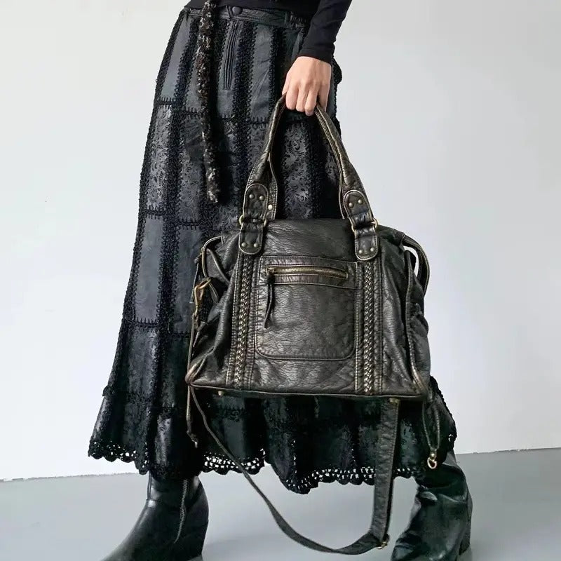 Jeoara - Bolsa de Cuero Vintage