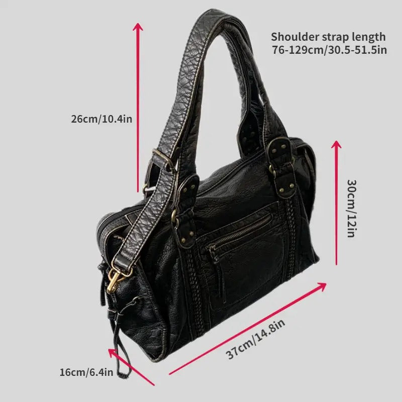 Jeoara - Bolsa de Cuero Vintage
