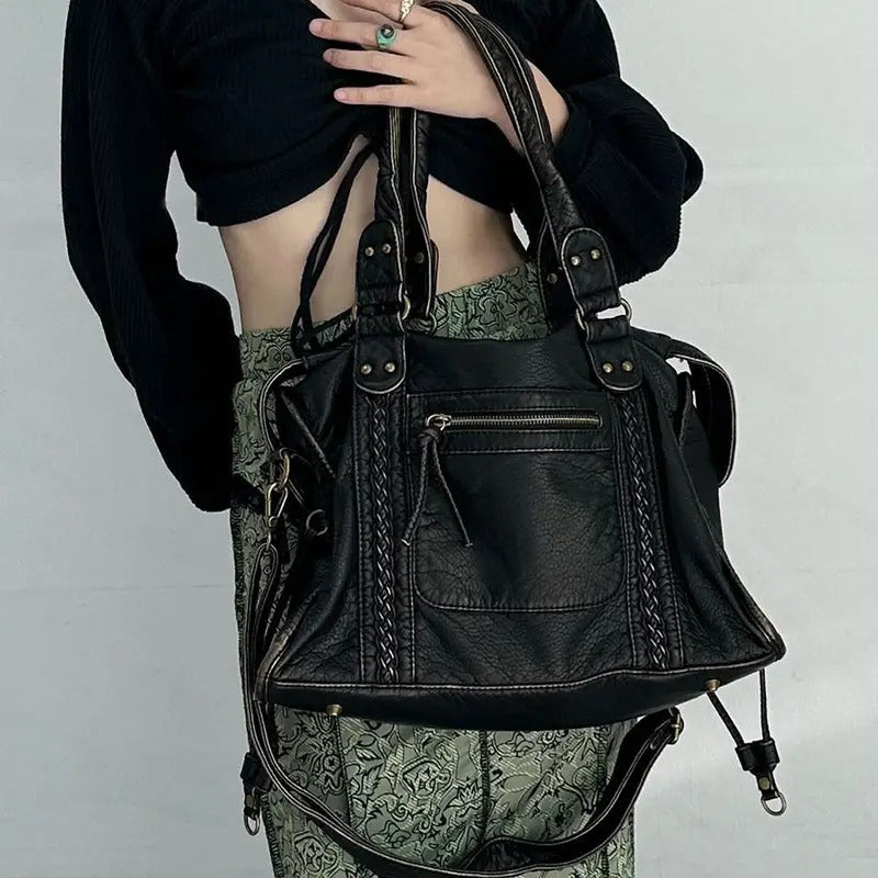 Jeoara - Bolsa de Cuero Vintage