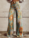 Vivian | Pantaloni a gamba larga con stampa floreale vintage