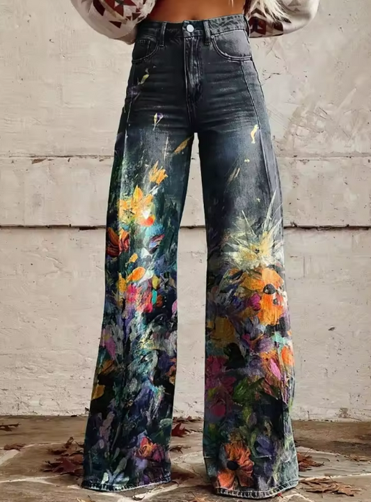 Nadine | Pantalones de Pierna Ancha Boho Spirit