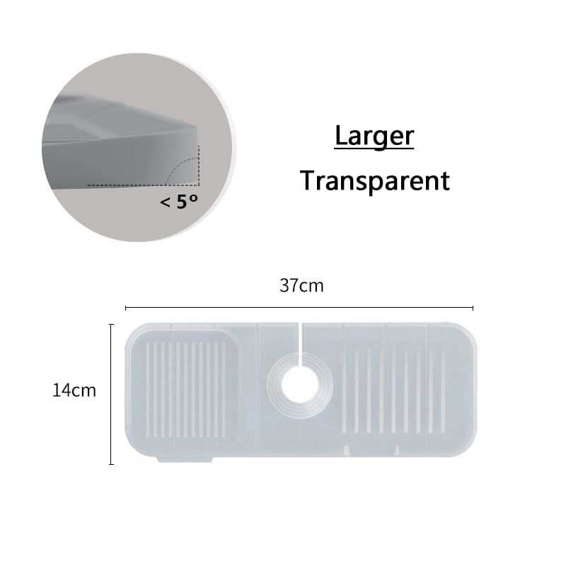 Protector contra salpicaduras AquaShield para fregadero | Protector de silicona para fregadero de cocina
