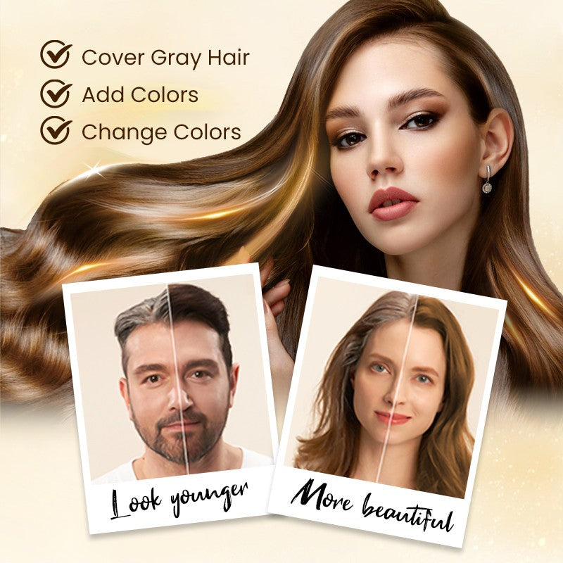 ❤️ 🔥 Descuento por tiempo limitado, 2 botellas a un precio más bajo! ✨ Champú de color de cabello natural de larga duración