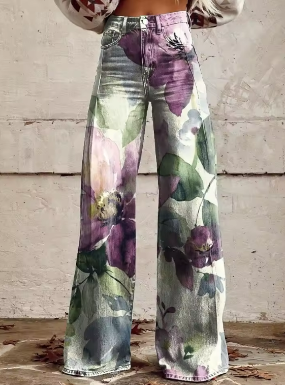 Naomi | Pantalones de pierna ancha Boho Harmony